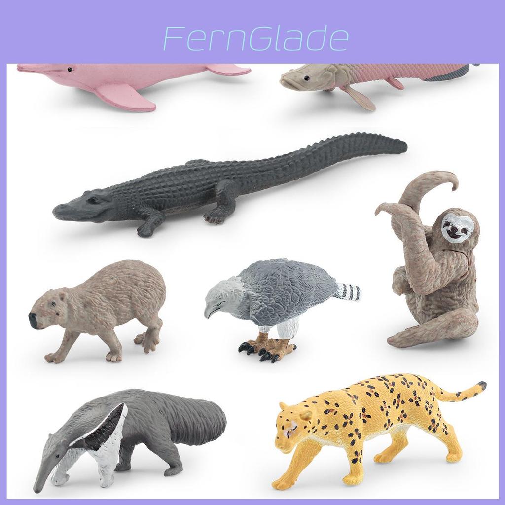 Realistic South American Animal Figurine Set Of 8 Pvc Models For Collectors And Decor