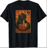 Dragon Ramen T-Shirt Japanese Kanji Chikara Power Strength Funny Anime Monster