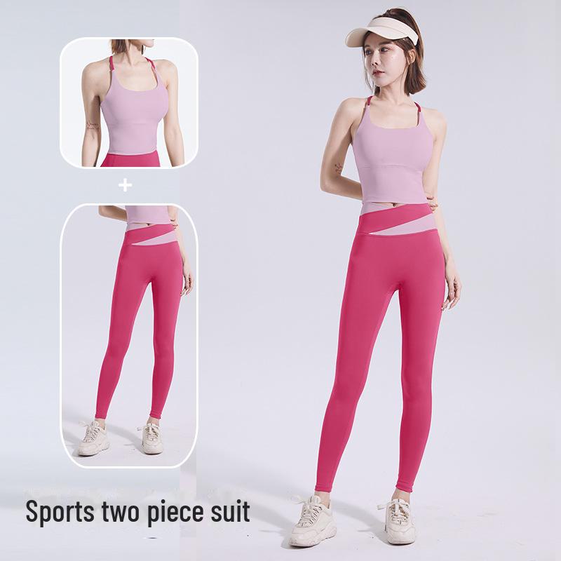 Women's Thin Strap Sports Bra with Chest Pad - Yoga and Fitness Vest Top