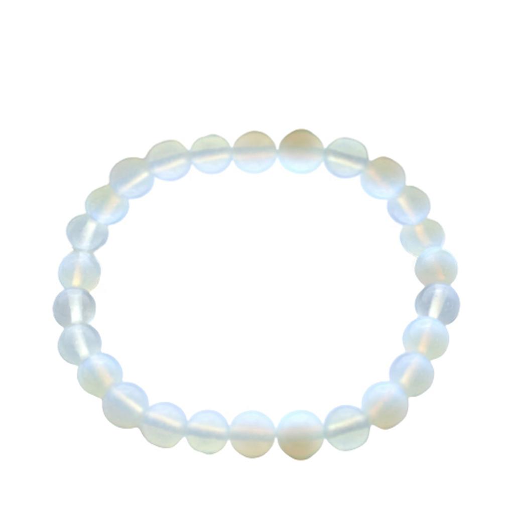 Opalite 8mm Beaded Stretch Bracelet