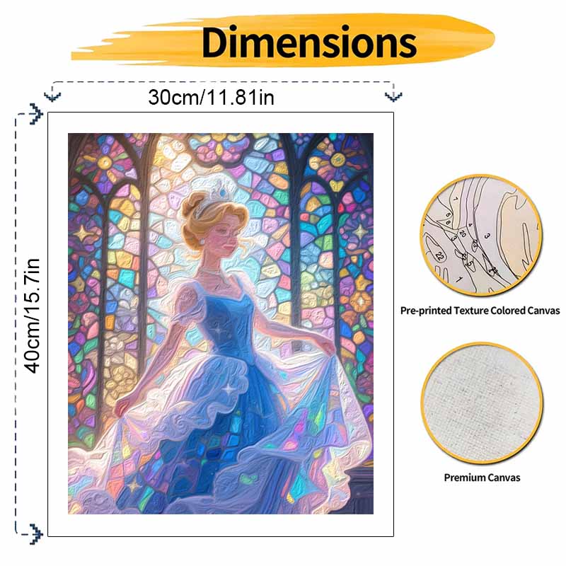 Disney Princess Oil Painting Hand Painting Coloring Painting Handmade Diy Home Decoration Gift
