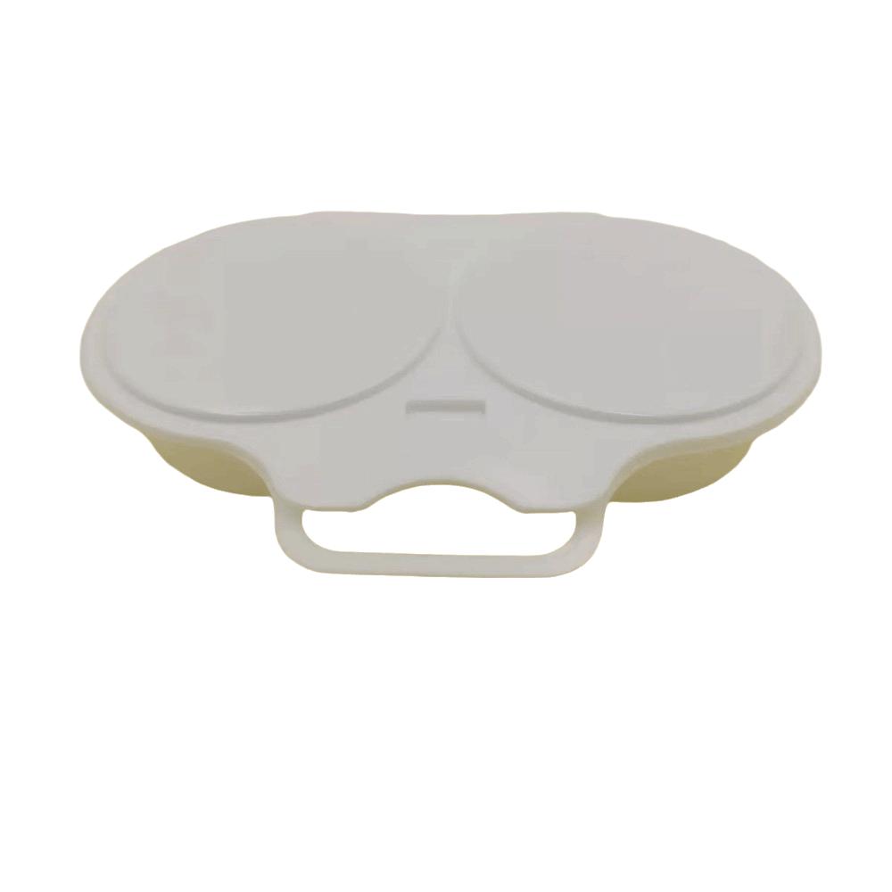 Food-grade Egg Steamer Dual Cavity Egg Cooker Kitchen Tools Microwave Egg Poacher Kitchen