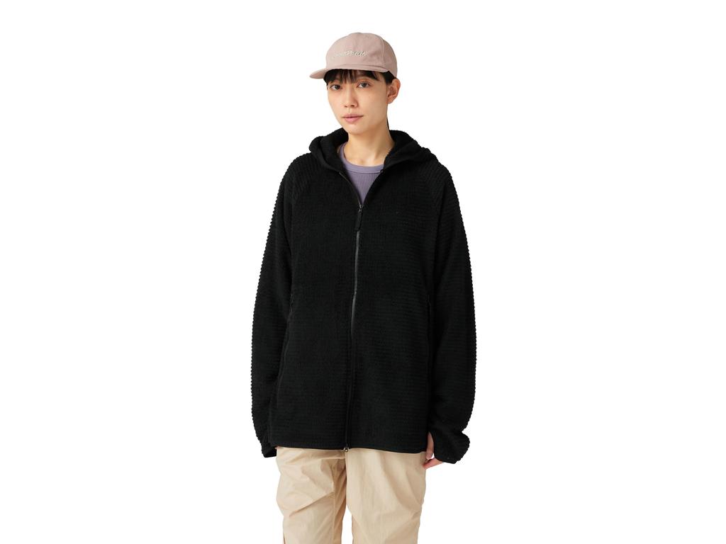 Snow Peak Thermo Control Zip Up Parka Hoodie for Men and Size L SW-25AU004 Women, Black,