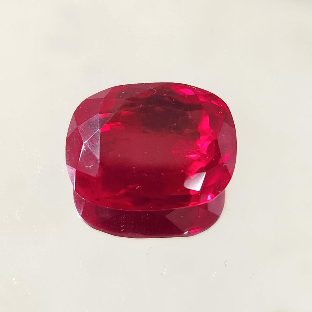 25.25 Ct Heated CERTIFIED Red Ruby Stunning Cushion Cut Loose Gemstone