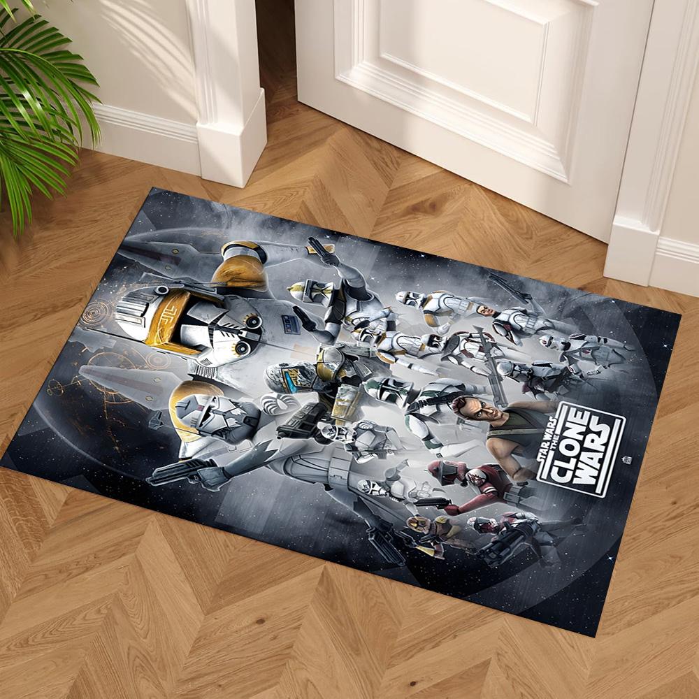 Star Wars Floor Mat Suitable for Dining Room Balcony Game Room Dormitory Anti-slip Rug Anime Office Decor Gift for Festivals