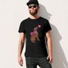 Watercolour Curly-coated Retriever T-Shirt Blue Archive Oversized Fitted T Shirts for Men