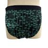 Edoten Etchu Fundoshi Made In Stylish Japanese Tenugui One Size Fits Bamboo Design (Loincloth) Japan, 100% Cotton, Pattern, Men's, All, (Black Cord)