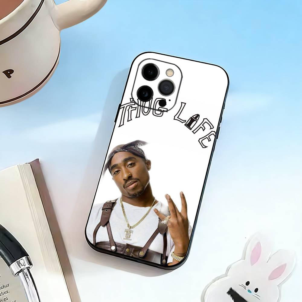 2pac Tupac Shakur R- Rapper Handyhülle Silikon Weich Für IPhone 17 16 15 14 13 12 11 X XR Plus Pro Max Plus