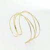Trendy Exaggeration Hollowed-out Multiple Layers Cross Personalized Arm Ring Adjustable Opening Bangles for Women Ewellery Gifts