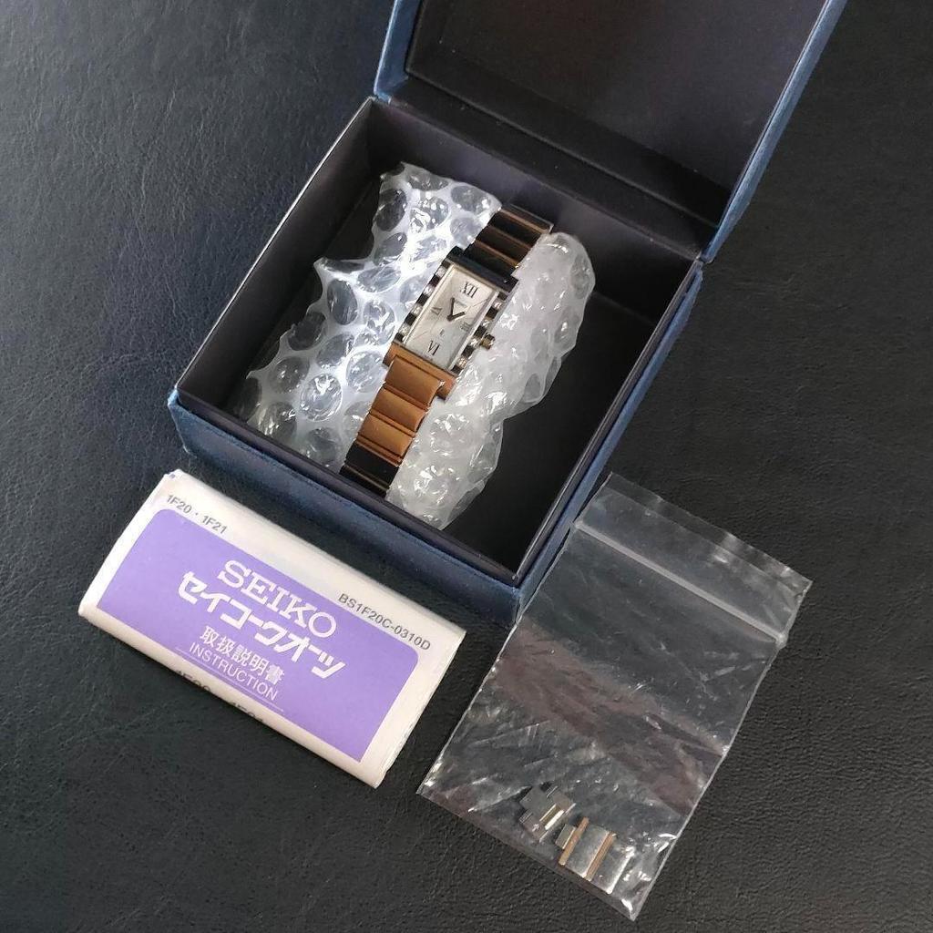 [USED] SEIKO Lucia 1F20 Silver Diamond Bezel Quartz