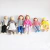 Miniature Wooden Family People In Clothes Dolls Figure Dollhouse Accessory Toy