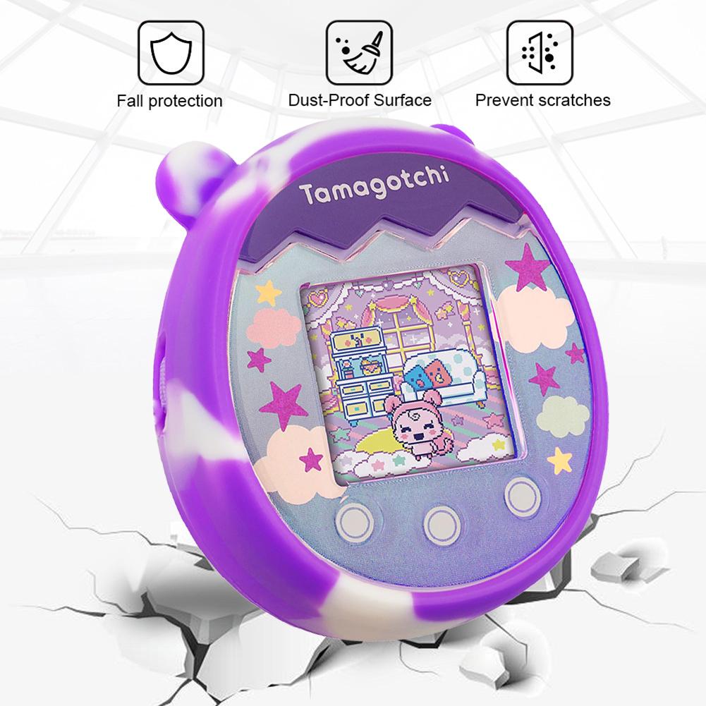 Mykt silikondeksel for Tamagotchi Pix Virtual Electronic Pet Machine Beskyttende deksel Shell Vanntett etui med snor