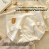 Large Size Women Spring and Autumn Simple Pure Cotton 10A Antibacterial No Trace Hip Mid Waist Briefs
