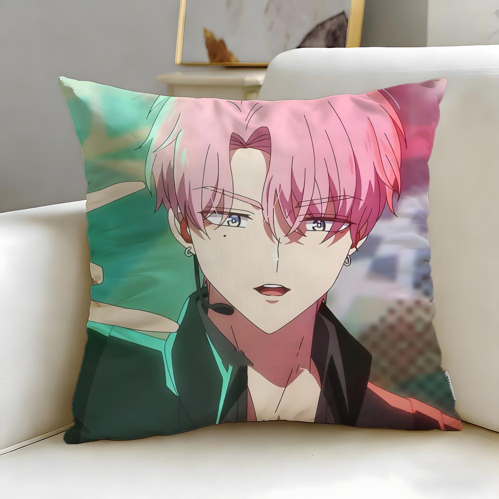 slice anime Tamons BSide Cushion Cover Soft EasyWash Pillow Case Versatile for Couch Bed Travel and Office