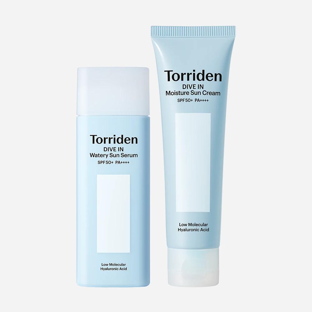 [Set of 2] Dive In Watery Fit Sun Serum 50ml + Dive In Moisture Sun Cream 60ml