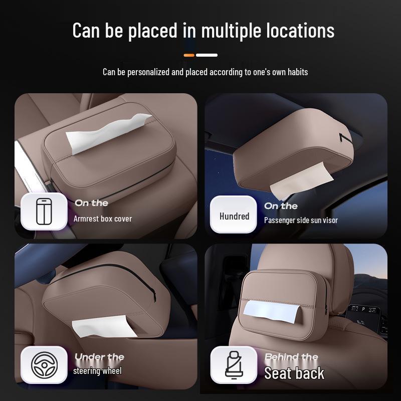Zhiji LS9 Car Tissue Box: 26 Stylish Seat Back Hanging Tissue Bags and Decorative Accessories