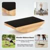 Wooden-Yoga Balance Board Non Slip Fitness Platform for Home Outdoor Training