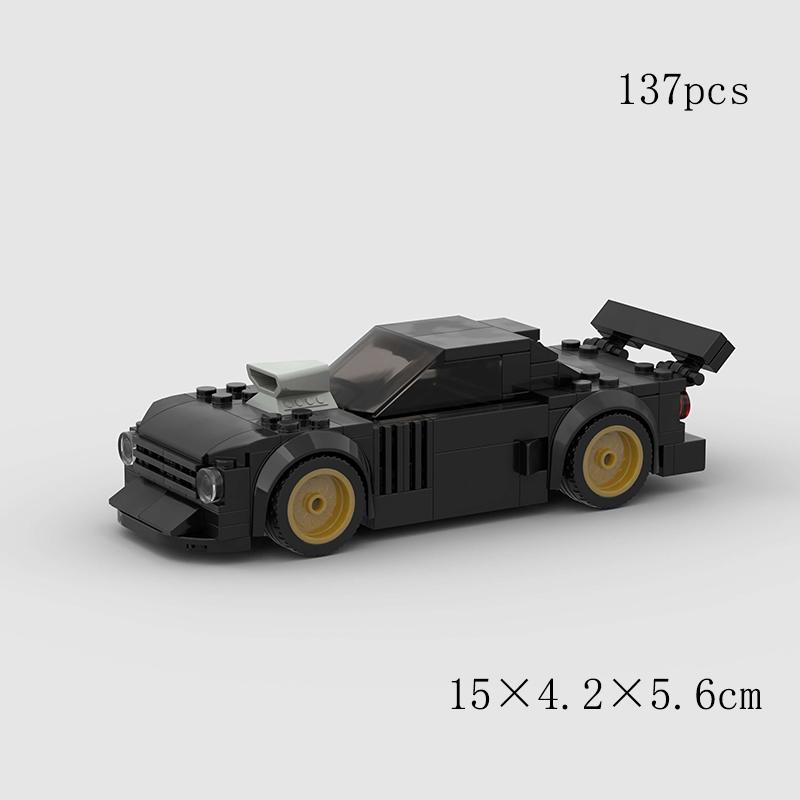 MOC Car Super Race City Speed Sport Pickup Vehicle Model Building Blocks Rally Supercar Racing Bricks Christmas Gift Technical