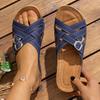 Fashion Woman Slippers 2025 New Orthopedic Comfy Slippers Premium Round Toe Sandals Hollow Out Hook-and-loop Designer Shoes Slides Women