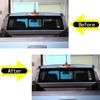 Carbon Fiber Rear Window Spoiler Pillar Cover Trim For Ford Maverick 22-25
