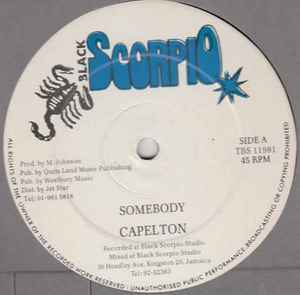 12inch Record CAPLETON - Somebody TBS11981 Black Scorpio UK Reggae, Ska & Dub Used