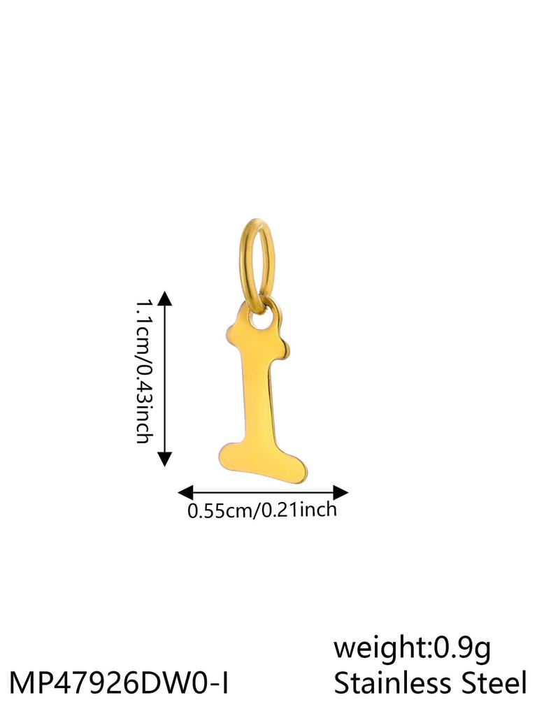 CARLIDANA INS New Fashion Initial Charm Stainless Steel 18K Gold Plated Letter Pendant Alphabet Necklace for DIY Jewelry
