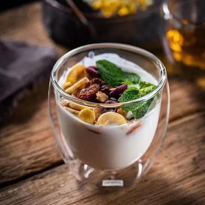 Handmade  Heat-Insulated Double Wall Glass Cups – Mini Whisky, Espresso, Tea & Coffee Mug