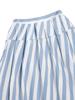 OLZEN Women'S Striped Skirt_Zlg2Rs2301Sbl