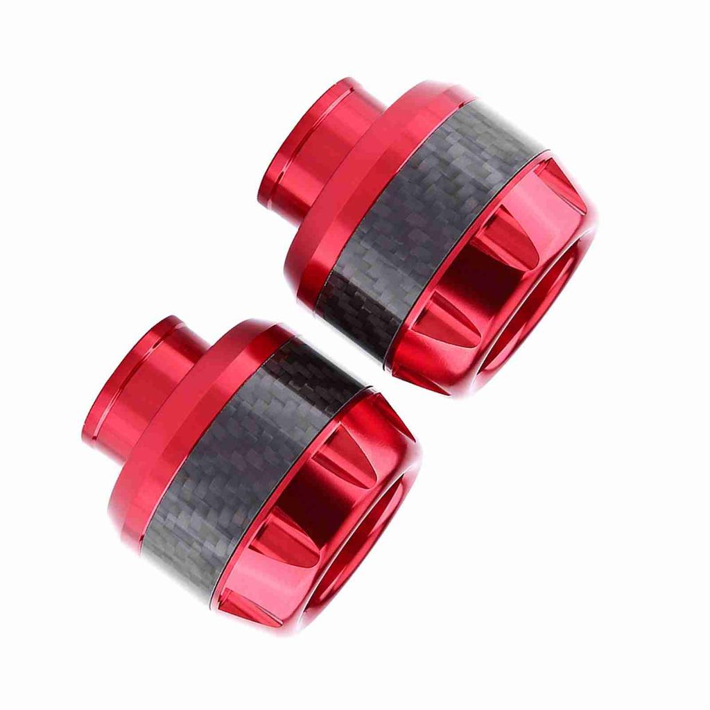 1 Pair of Carbon Motorcycle Front Fork Frame Sliders Crash
