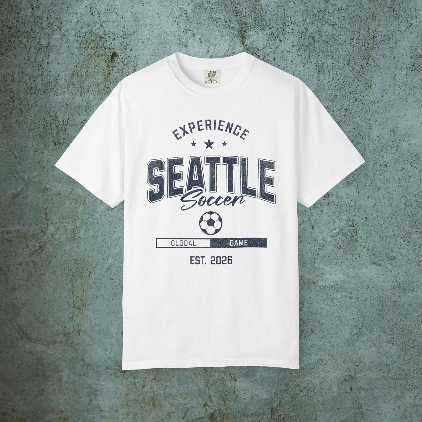 Футболка Seattle Soccer 2026 | Стадионная футболка для Чемпионата мира | Летний спортивный сувенир S