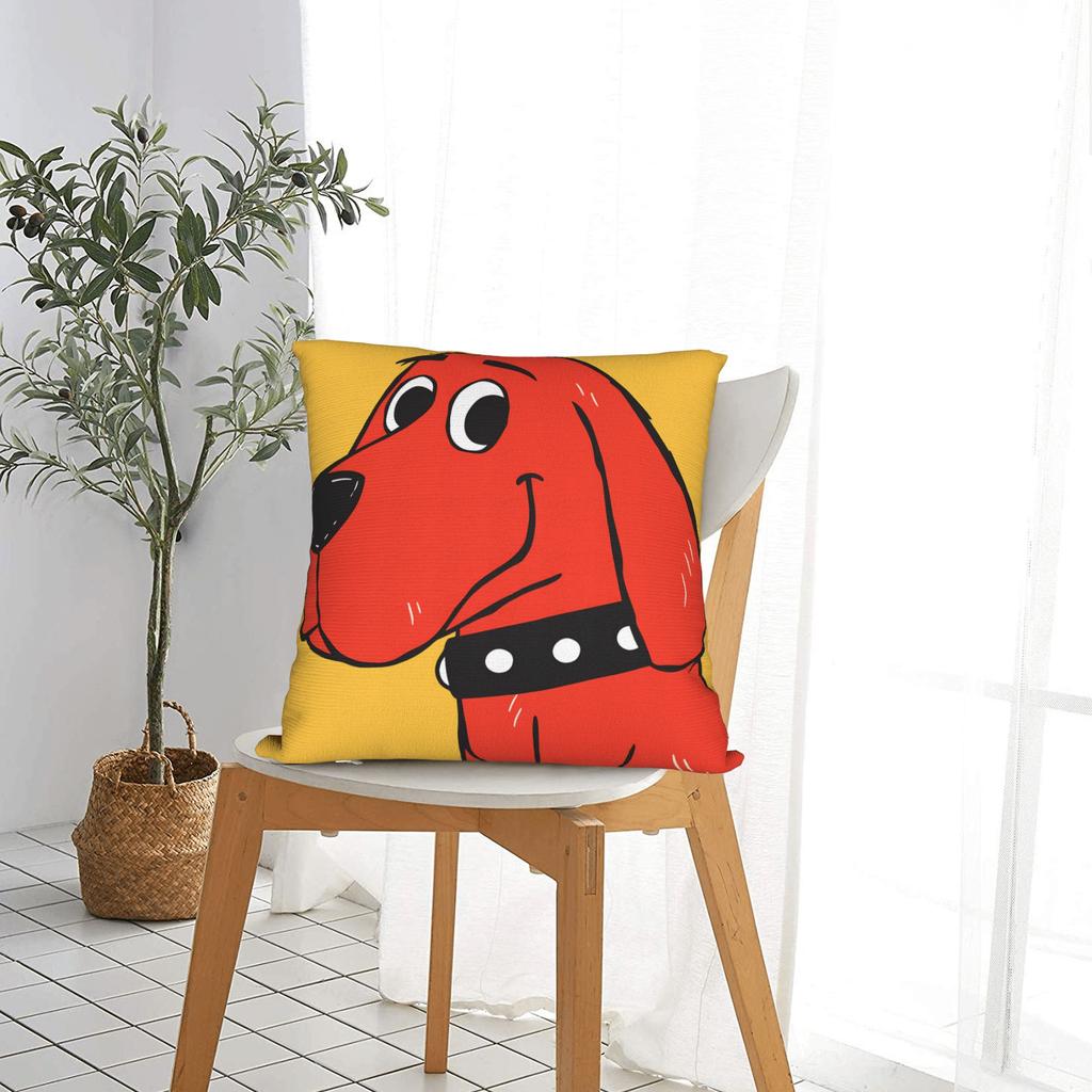Pillow Case C-Clifford the Big Red Dog Print  Pillow Cover For Sofa Car Home Decor Novelty Pillowcases