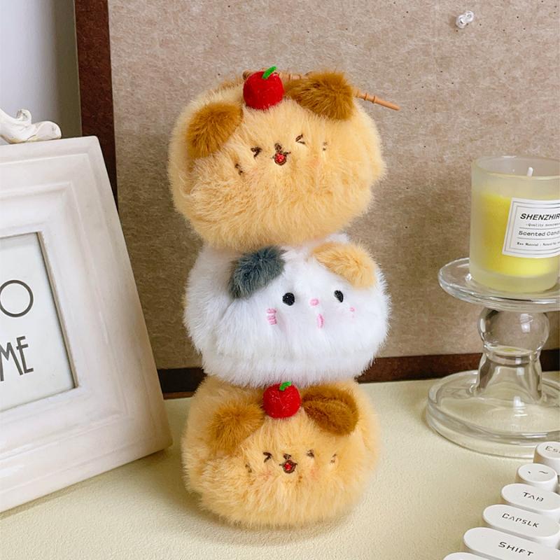 Niedlich Kreativ Plüsch Kleiner Bär Kleine Katze Anhänger Schlüsselanhänger Cartoon Tierpuppe Rucksack Dekoration Anhänger Zubehör