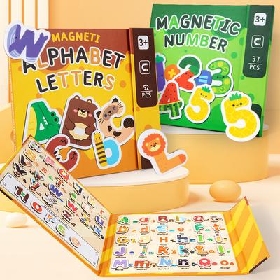 Enlightenment Children's Magnetic Stickers, Numbers, Letters, Arithmetic, Decomposition Toys,