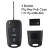 For Hyundai I20 Parts & Accessories Remote Key Case 954301J000 954301J050 954302L600 Black Plastic Direct Installation