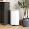 30 L Modern Curved Kitchen Bin - Cream