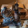 OUZEY 3D Wooden Assembled Globe DIY Puzzle Desktop Decoration Creative Toy Gift Box Suitable for Teenagers