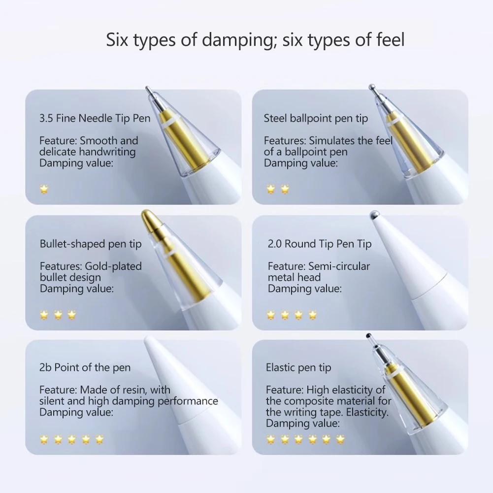 4/6 Pcs Replacement Pencil Tips for Apple Pencil 1/2/3th Apple Pencil Pro 2B Soft Nibs for IPad Pro Pencil1/2/3 Stylus Fine Nib