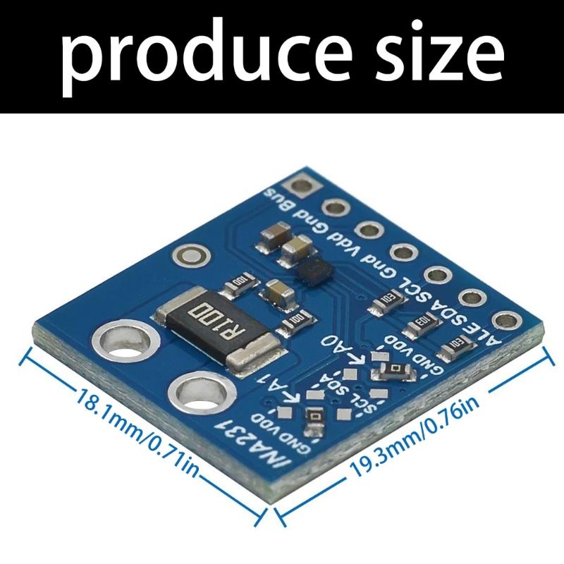INA231 IIC I2C Interface Bi-Directional Current Power Monitoring Sensory Module Communication Power Calculation