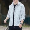 Spring and Autumn Stand-up Collar Korean Version of Hooded Fashion Trend Couple's Thin Top Jacket Men's and Women's Casual Jacket