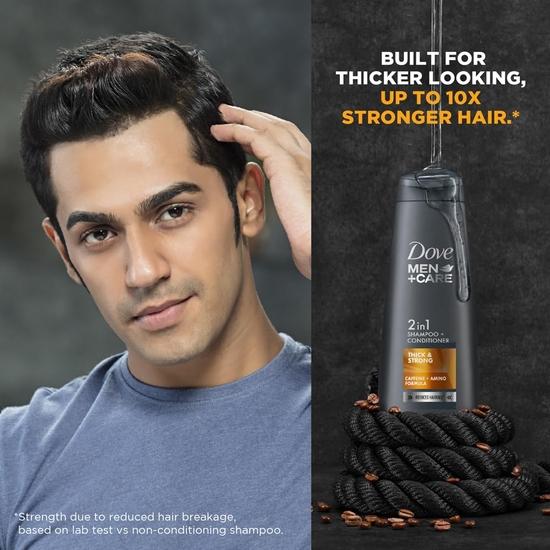 DOVE Men+Care Thick & Strong 2in1 Shampoo+Conditioner, 340 ml