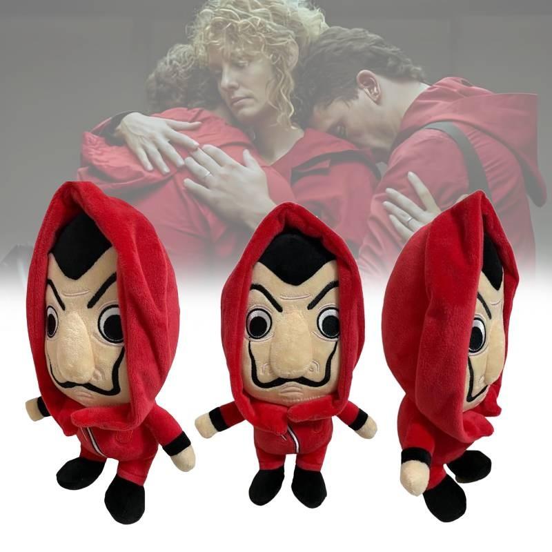 High Quality Papel Plush Toy Unique Dali Mask Figure 30cm Red Color