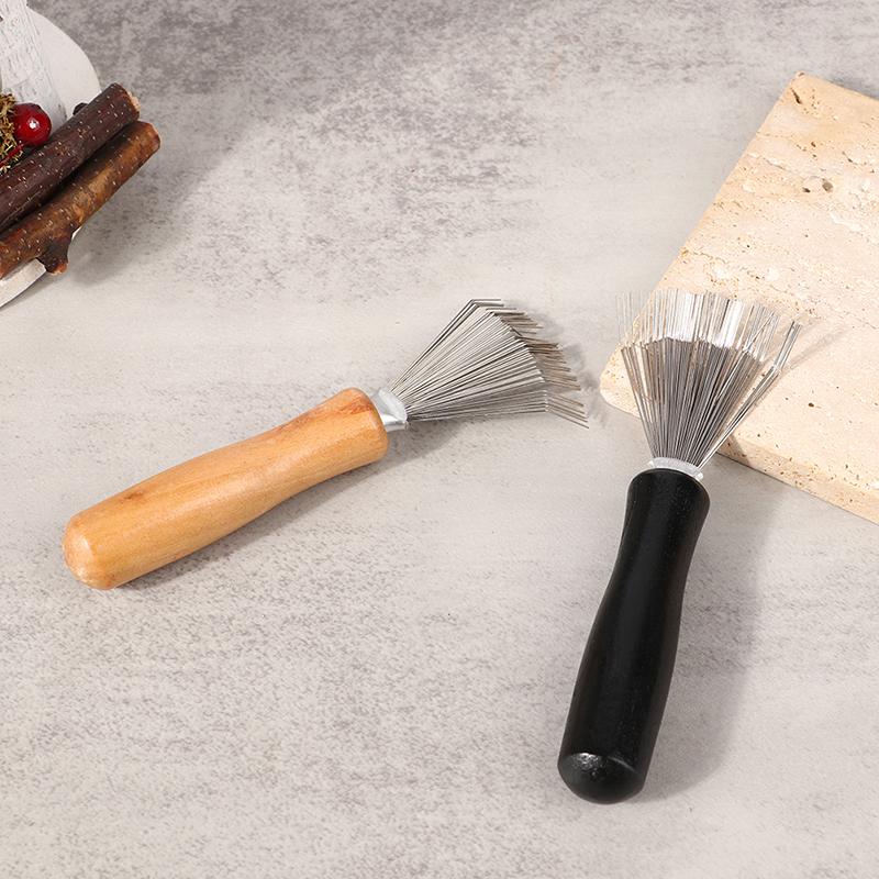 Holzkammreiniger Empfindliche Reinigung Abnehmbare Haarbürste Kammreiniger Werkzeug