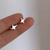 Clip Earring Star Shaped Silver Color Korean Style Women Earrings Cartilage Stud Star Ear Clips