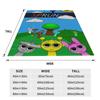 Game Sprunki Incredibox  Blanket  Flannel Funny Warm Throw Blanket for Bed Sofa Summer