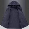 Gilet da uomo in pile Sherpa double-face con imbottitura in velluto, per esterni, con cappuccio staccabile