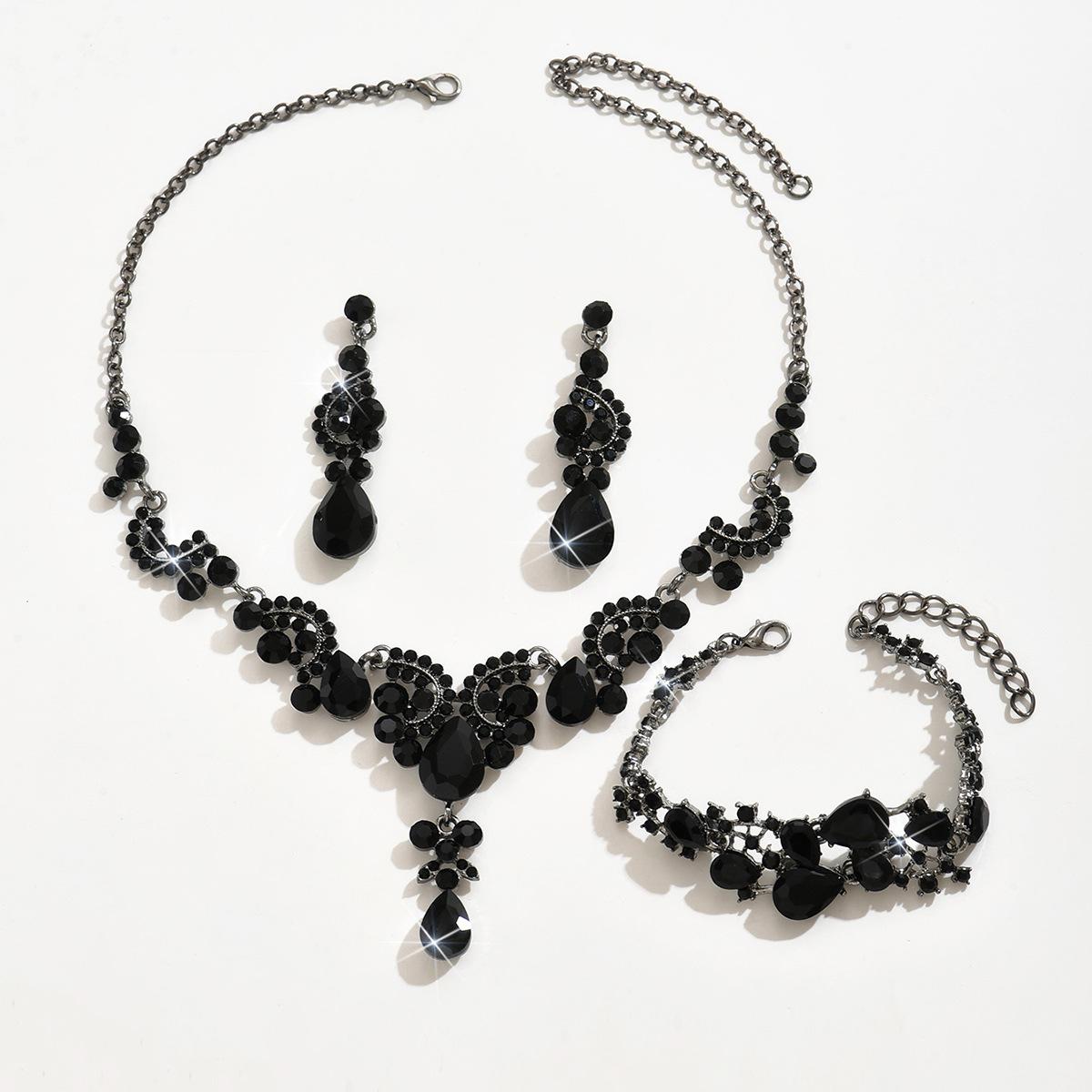 

Fashion Bridal Accessories Wedding Dress Necklace Set Women S Rhinestone Jewelry Dress Photography