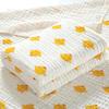 110x110cm High Density Pure Cotton Six-Layer Gauze Baby Bath Towel and Toddler Blanket