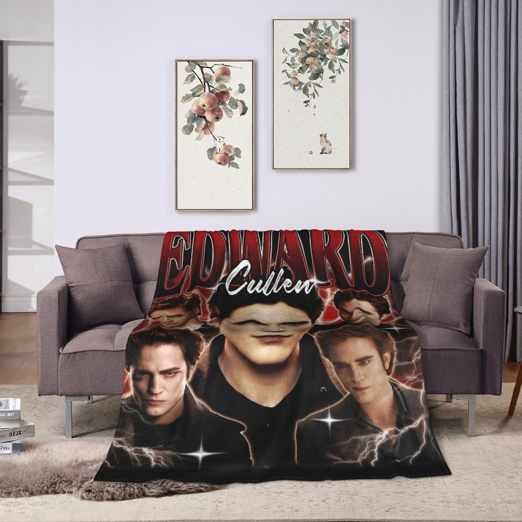 The Twilight Saga Jacob Wolf Pack Girls Muscle Blanket Fleece Portable Warm Throw Blanket for Sofa Outdoor Plush Thin Quilt