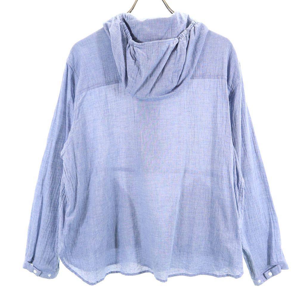 YAECA made in Japan half button Zip jacket S blue pullover Men's Used