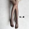 Plus-Size White Lace Fishnet Stockings, Black Sheer Pantyhose, Sexy White Silk Tights for Women